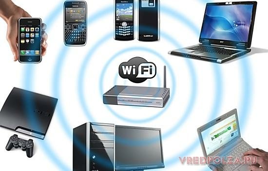 Wi-Fi – это беспроводная сеть, создаваемая роутером с возможностью доступа к зоне одного или нескольких устройств