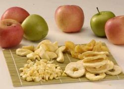 польза сушеных яблок